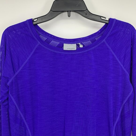 Athleta Top Kettlebella Long Sleeve Thumbholes Mesh Back - Picture 5 of 11